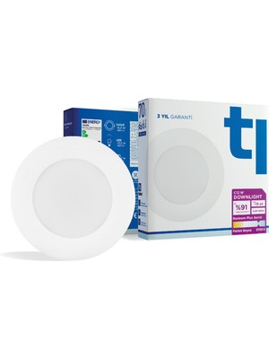 Tuled Redeem Plus C12W Downlight, Titreşimsiz, Göz Konforu, 885 Lümen, Parlak Beyaz, 5700 Kelvin