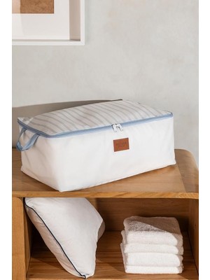 Madame Coco Yeni Sezon Nuage Baskılı Hurç - Beyaz/açık Mavi