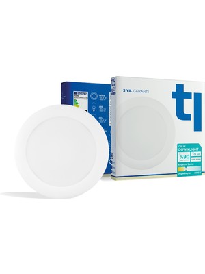 Tuled Redeem C18W Downlight, Titreşimsiz, Göz Konforu, 1628 Lümen, Doğal Beyaz, 4000 Kelvin