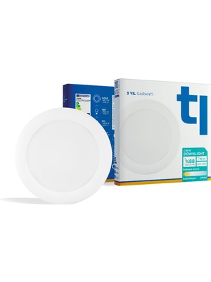 Tuled Redeem C18W Downlight, Titreşimsiz, Göz Konforu, 1458 Lümen, Sıcak Beyaz, 2700 Kelvin