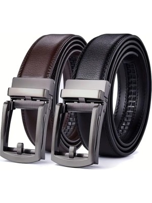 2 Adet Otomatik Tokalı Deliksiz Erkek Kemeri