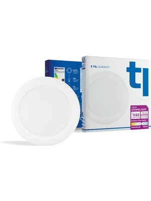 Redeem Plus C18W Downlight, Titreşimsiz, Göz Konforu, 1858 Lümen, Tuled Beyazı, 5000 Kelvin