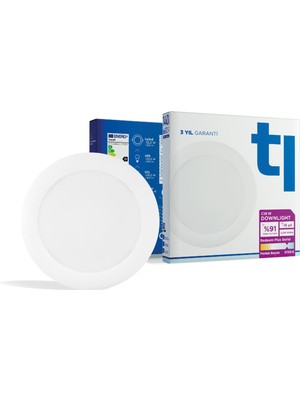 Tuled Redeem Plus C18W Downlight, Titreşimsiz, Göz Konforu, 1819 Lümen, Parlak Beyaz, 5700 Kelvin