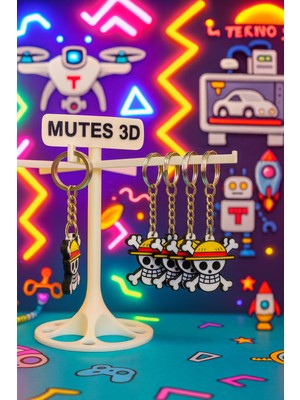 3D Kurukafa Anahtarlik 10 Lu Paket - 1201