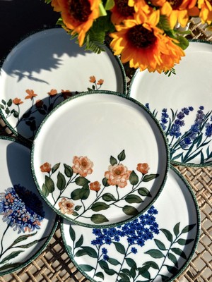 Porland Flower Garden 6 Kişilik Porselen Servis Tabağı 24CM 04PPO000225