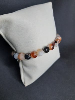 Mryart Unisex Doğal Akik Taşı Enerji Bilekliği