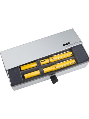 Lamy Takım Kalem Dolma+Roller Kalem Safarı Sarı 18-M-318