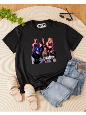 Manifest Baskılı Tişört, Oversize Unisex Beyaz Tişört Çocuk / Yetişkin