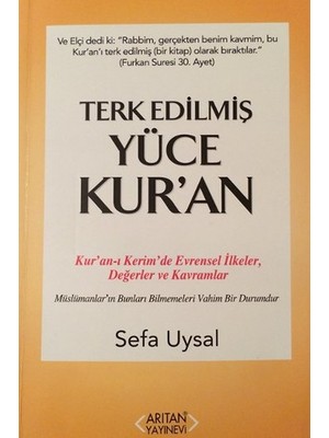 Terk Edilmiş Yüce Kur'an