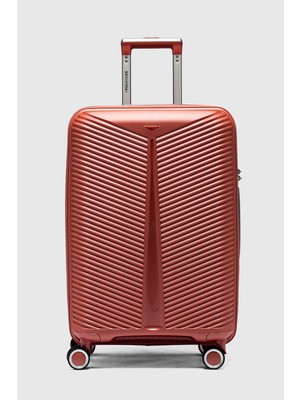 My-Pp Bilbao Orta Boy Polipropilen Süper Esnek Kırılmaz Tekerlekli Valiz Bavul Seyahat