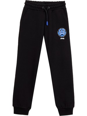 Jeep Lastikli Paça Siyah Erkek Çocuk Eşofman Altı J5WB-EA7766