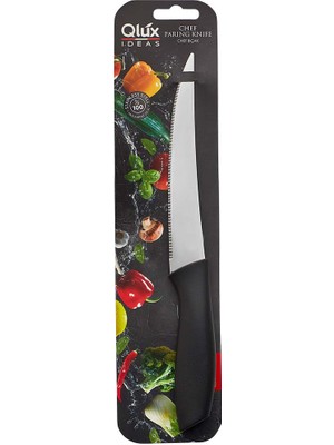 Bıçak Chef Bıçak Qlux Şef Bıçak Tırtıklı Bıçak Tırtıklı Paslanmaz Çelik Doğrama Bıçağı