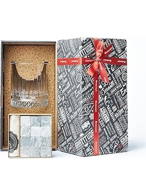 Klasik Viski Bardağı Hediye Seti - Hediye Kutulu 12 Parça Viski Taşı - Babalar Içi Hediye Fikri, Er