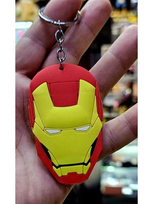 Sdükkan Design Çift Taraflı Silikon Iron Man Anahtarlık