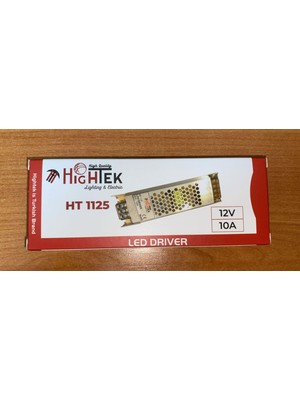 Hightek Ht 1125 12 Volt 10 Amper Metal Slım Kasa Adaptör