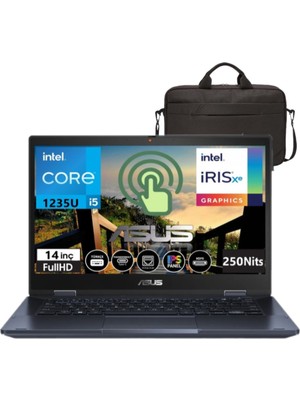 Asus B3402FBA-I58511 Intel Core I5-1235U 24GB 1tb SSD Freedos 14'' Fhd Dokunmatik Taşınabilir Bilgisayar AI58512+ÇANTA