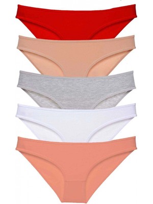 5 Adet Süper Eko Set Likralı Kadın Slip Külot 523
