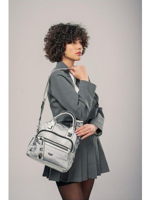 Weta Gri Cilt Kol ve Omuz Çantası