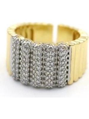 Taşlı Vip Yüzük - Altın