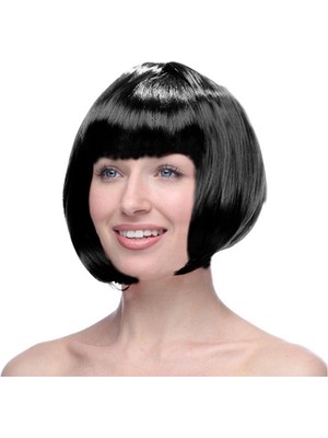 Alya Avm Siyah Renk Küt Peruk Saç