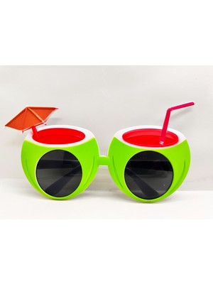 Karpuz Şekilli Tropikal Hawaii Gözlüğü