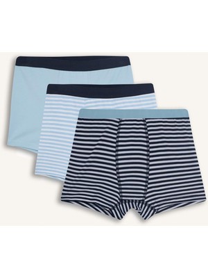 DeFacto Erkek Çocuk Çizgili 3'lü Boxer E1572A825AU
