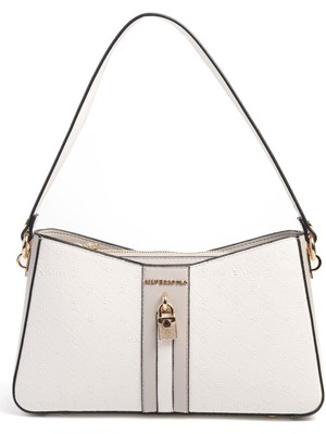 Silver & Polo Beyaz - A.gri SP1102 Kadın Omuz Çantası