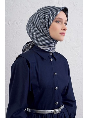 Armine Klasik Desenli Saf Ipek Twill Eşarp 9404D 86