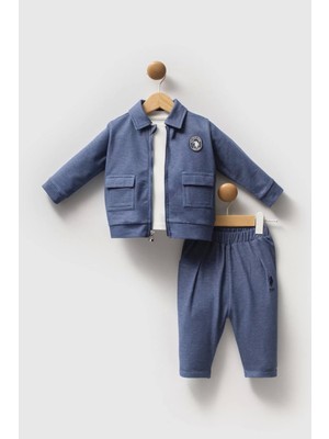 U.s. Polo Assn 3'lü Takım USB2597 Mavi