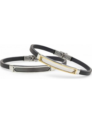 Fm İsim Yazılabilir Kişiselleştirilebilir Çelik Bileklik 3183SCB024