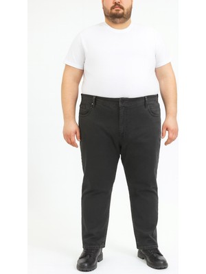 Regular Fit Likralı Büyük Beden Erkek Jean Pantolon 7374