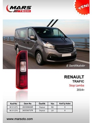 Arka Stop Lamba Sağ Trafıc Iıı Duysuz 2014