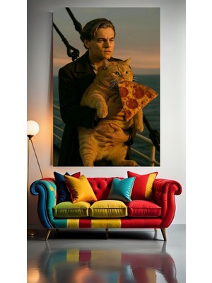 Özkacar Group Titanic Parodi V1 Ev Duvar Salon Güzellik Salonu Ofis Dükkan Dekarasyon Kanvas Tablo