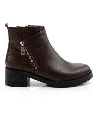 Kahve Kahve Leather Kadın Bot & Bootie K02531230203