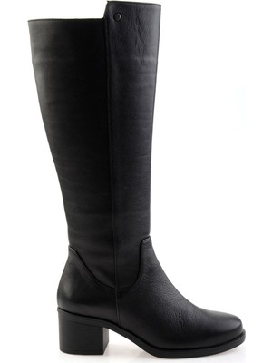Siyah Leather Kadın Çizme K03586414003