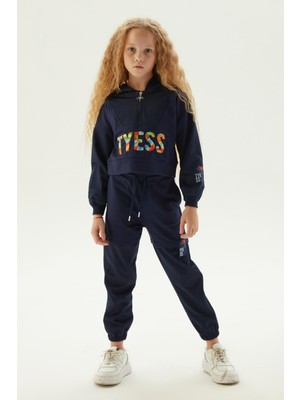 Bg Store Kız Çocuk Lacivert Eşofman Üstü