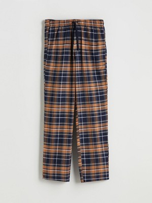 Standart Kalıp Ekose Erkek Pijama Alt  (W5)
