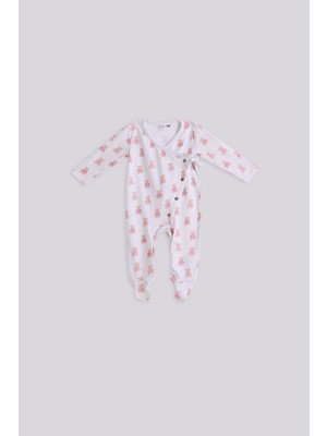 Layette Bg Store Kız Bebek Desenli Tulum %100 Pamuk Desenli Renkli Sezon Trendi