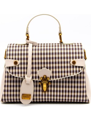 Silver & Polo Kahve Sarı - Bej SP1159 Kadın El Çantası