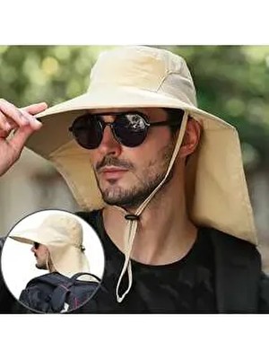 Betülce Erkek Safari Lejyoner Mikro Kumaş Fileli Şapka