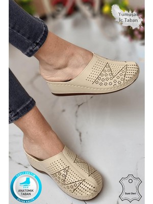 Neon Shoes Liza Kadın Sabo Medikal Doktor Hemşire Hastane Tam Ortopedik Önü Kapalı Ev Dışarı Terlik