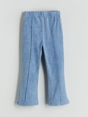 Beli Lastikli Kız Çocuk Ispanyol Paça Tayt  (W5)