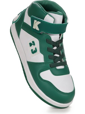 Kiko Kids Carde Günlük Cırtlı Erkek Çocuk Spor Ayakkabı Yeşil