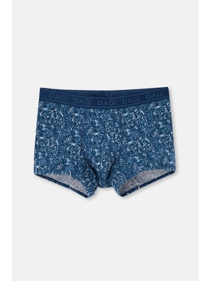 Lacivert 4210 Desenli Micro Modal Boxer