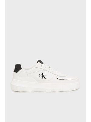 Calvin Klein Süet Detaylı Logolu Sneaker Ayakkabı YW0YW0200101W Bayan Ayakkabı YW0YW02001 01W
