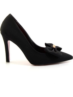 Mat Siyah  Kadın Klasik Topuklu Ayakkabı K01231452538