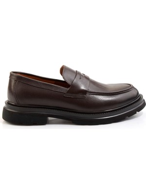 Kahve Leather Erkek Loafer Ayakkabı E01547051041