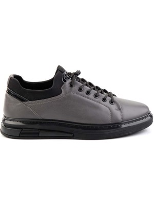 Gri Leather Erkek Sneaker E01018198303