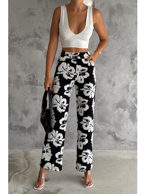 Kadın Örme Krep Pantolon