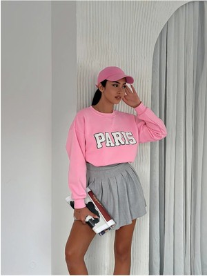 3 Iplik Şardonlu Sweatshirt